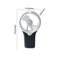 thumbnail image 3 of Limited Time Deal Iumwxz Mini Portable Fan Silent Powerful Handheld Fan Cute 3 Speed Small Desk Fan with Base Lightweight Makeup USB Rechargeable Fan Outdoor Decor, 3 of 8