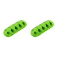 thumbnail image 2 of braveheart Silicone Cable Winder Desktop Management Clip Cable Holders Cable Organizer Good green 2Set, 2 of 6