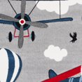 thumbnail image 4 of Safavieh Carousel Kids Biplanes in the Sky Area Rug, 4 of 8