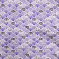 thumbnail image 1 of oneOone Polyester Spandex Medium Purple Fabric Sea Shells Ocean Sewing Material Print Fabric By The Yard 56 Inch Wide, 1 of 4
