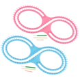 thumbnail image 4 of 8 Shaped Knitting Loom Set Long Knitting Board Weave Loom Craft Yarn DIY Pink, 4 of 8