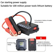 Estbridge Car Battery Jump Starter  Portable Lithium Battery Jumper  18Cm Wire  Quick Charging Automotive Booster  Compact & Powerful Design  Double Usb Ports  Ideal for Cars & Trucks