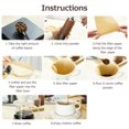 thumbnail image 2 of Amdohai Filter Paper 100PCS V Type Coffee Cup Filter Cone Suitable for Hand Pour Drip Coffee Filter Cup, 2 of 8