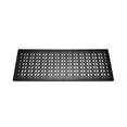 thumbnail image 3 of Air Return Grill 10″x30″ with holes & screws, faceplate Size 12" x 32-1/2" . Decorative cast aluminum HVAC vent cover, powder-coated, repaintable, Tudor Mushroom design (VR100)., 3 of 8