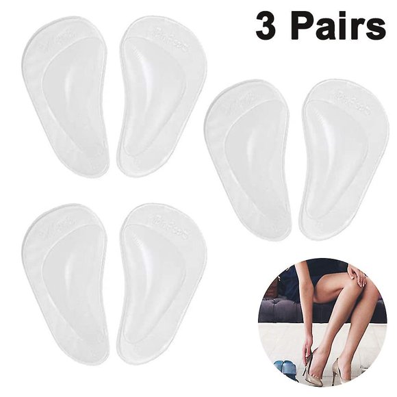 3 Pairs Of Plantar Fasciitis Arch Support Insoles
