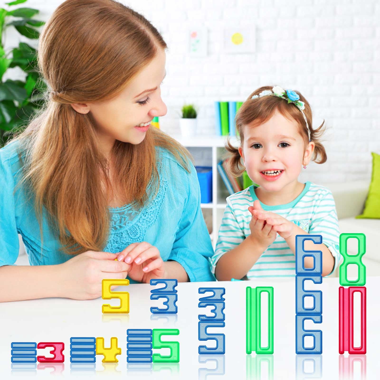 TopLLC Children's Puzzle Enlightenment Numerical Cognition Addition And Subtraction Stacking Music Toys 35pcs jigsaw puzzle