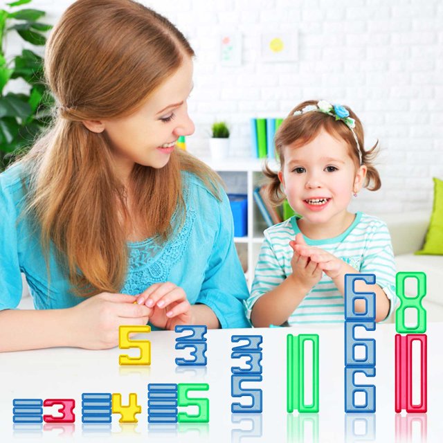 TopLLC Enfants Puzzle Lumière Cognition numérique Ajout et sous-traction Jouets de musique collants 35pcs puzzle