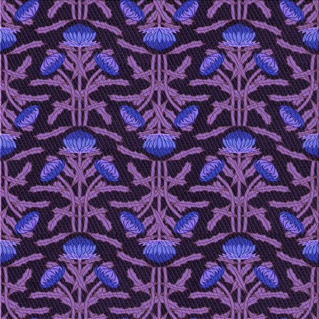 Ahgly Tapis d'Intérieur Lavable en Machine Carré Transitionnel Violet Orchidée Foncé, 7 Pieds Carré