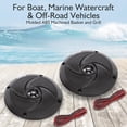 thumbnail image 4 of Pyle PLMRS5B 5.25 Inch Waterproof Low Profile Marine Speakers, Black (2 Pack), 4 of 6