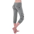 thumbnail image 3 of Womens Capri Yoga Pants Workout Joggers Drawstring Sweatpants Workout Athletic Lounge Cargo Capris Pants with Pockets, 3 of 6