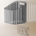 thumbnail image 2 of Plastic Garlic And Ginger Storage Basket With Wall Mount Adhesive Backing 10 cm x 10 cm x 11 cm For Kitchen Organization, 2 of 6