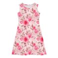 thumbnail image 3 of RXIRUCGD 2025 Vêtements d'Été pour Enfants Tout-Petits Filles Mignon Imprimé Fleuri Camisole Extensible Robe Sans Manches Robe Ligne A, 3 of 7