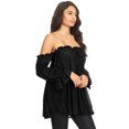 thumbnail image 3 of Women Renaissance Off Shoulder Top Costumes Blouse Boho Peasant Shirt, 3 of 5