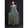thumbnail image 3 of Bimba Robe de Soirée Longue Maxi à Bretelles Spaghetti Dos Nu Imprimée en Rayonne Ikat pour Femmes - Grande, 3 of 4