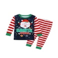 thumbnail image 2 of Family Matching Christmas Pajama Sets Snowman Top Pants 2PCS Christmas PJs Bodysuits, 2 of 8