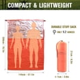 thumbnail image 3 of yeacher Sac de Couchage Isolé Compact à Double Couche pour Aventures en Plein Air, Survie d'Urgence et Camping – Conception Légère, Résistante à l'Eau et Réfléchissante par la Chaleur, Orange, 3 of 6