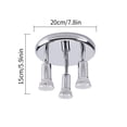thumbnail image 2 of 3 Way Round Plate Ceiling Spotlight Cabinet Rotatable LED Light Bulbs Home Lighting Warm White Light, 2 of 8
