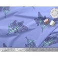 thumbnail image 2 of Soimoi Moss Georgette Fabric Lavender Flower Printed Fabric 1 Yard 42 Inch Wide, 2 of 3