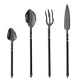 thumbnail image 1 of Aihimol Silverware Tableware Set of 4 Flatware Silverware Set Forks Spoons and Knives Set Kitchen Utensils Set Ergonomic Durable Dishwasher Safe Silver, 1 of 3