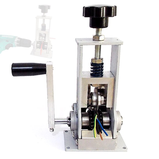Labymos Portable Household Wire Stripper Steel Frame Manual Wire Stripping Tool 1-21mm Cable Peeling Machine