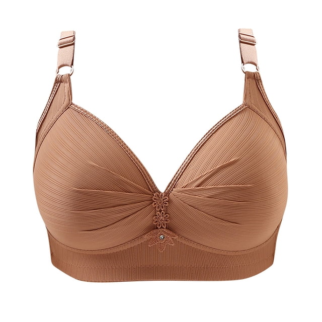 Yuzhih Everyday Bras for Women No Underwire Seamless Full Coverage Wireless Non-padded Plus Size Bralettes