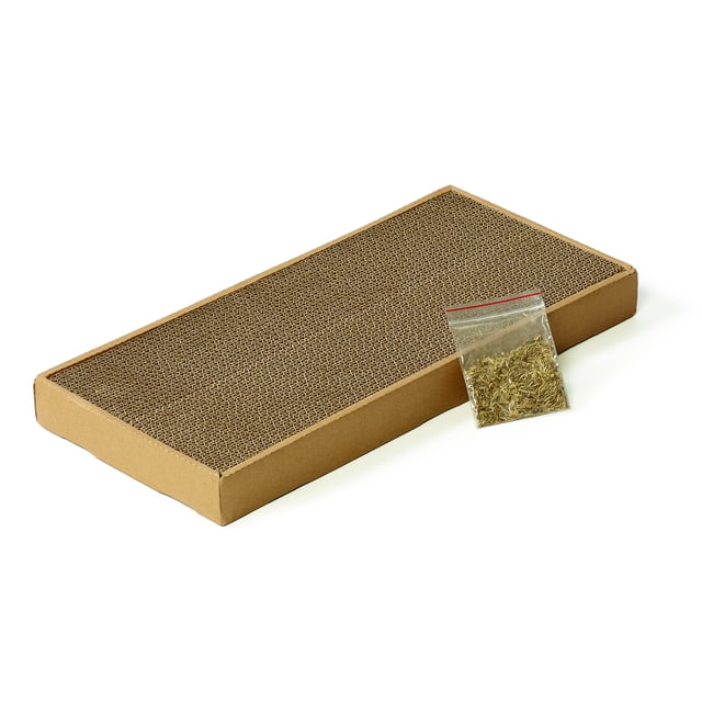 Midwest Homes for Pets – Planche à gratter réversible pour chats avec pince-chat