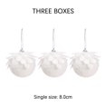 thumbnail image 4 of Christmas Tree Decorations Set Pack of 3 Christmas Glitter Foam Balls Christmas Tree Decoration Christmas Balls 8Cm Christmas Tree Decoration Set Set of 3 Christmas Trees, 4 of 6
