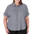 thumbnail image 1 of Lee Riders Women's Plus 3/4 Sleeve Woven Shirt, 1 of 5
