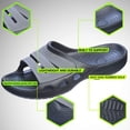 thumbnail image 2 of Roxoni Men's Open Toe Slip On Slide Slippers; Very Lightweight with Foam Upper-Great for Beach and Pool, 2 of 40