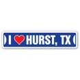 thumbnail image 1 of SignMission SSIL-Hurst Tx Street Sign - I Love Hurst, Texas, 1 of 1