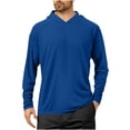 thumbnail image 1 of Besolor Chandails à Capuchon de Protection Solaire UPF 50+ pour Hommes, Manches Longues, Pêche, Randonnée, Course, Légers, Séchage Rapide, 1 of 4