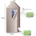 thumbnail image 3 of Clothes Dryer Rack, Portable Dryer, Mini 800W High Power Clothes Dryer Machine, Portable Dryer for Apartments, With Foldable Dryer Shelf, for Apartment, Indoor, Laundry Room, Travel, 3 of 9