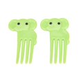 thumbnail image 4 of Baohd 10pcs Animal Fruit Fork Mini Cartoon Children Snack Cake Dessert Food Fruit Pick Toothpick Lunches Decor Random Color, 4 of 5