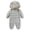 Gris, variante sur Posijego Combinaison d'Hiver Matelassée Unisexe pour Bébés Filles Garçons, Manches Longues, Légère et Chaude, en Duvet, avec Capuchon