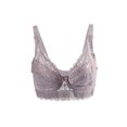 thumbnail image 1 of INSPIRE CHIC Women Full Cup Bras Breathable Comfort Floral Lace Full Coverage Non Padded Underwired Bra 44/100 Fit 42B/C Plum, 1 of 6