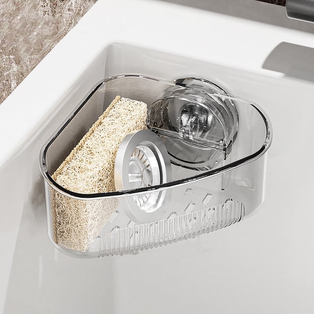 EGNMCR Outils&Amélioration de la Maison Support d'Angle pour Évier à Ventouse Support de Rangement