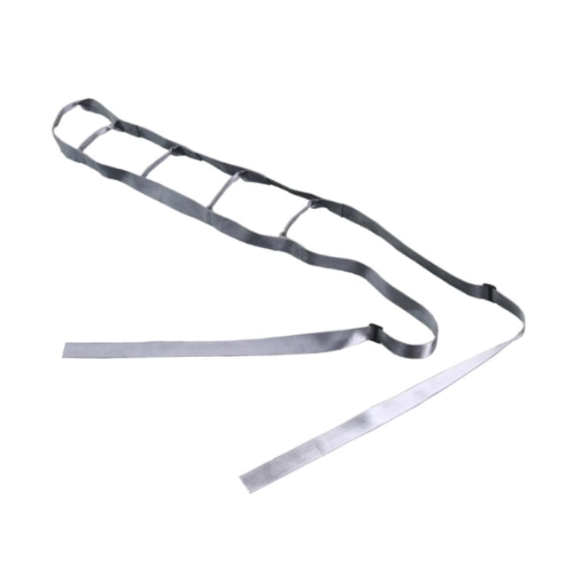 Bunblic Bed Ladder Assist Pull up Helper Comfortable Sitting Bedridden for Most Beds, Mobility Aid, Pull up Assist Device with Handle gray