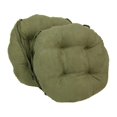 thumbnail image 1 of 16-inch Solid Micro Suede Round Tufted Chair Cushions (Set of 2), 1 of 2