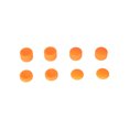 thumbnail image 1 of 8Pcs Silicone Gamepad Joystick Thumb Stick Grip Cover Cap for PS4 for Xbox One-Orange, 1 of 5