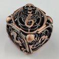 thumbnail image 3 of Hollow Skull DND Dice Set, Bronze, 7-Piece Metal Polyhedral Dice, 3 of 5