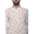 thumbnail image 3 of Atasi Kurta Traditionnel en Coton Imprimé à Col Mandarin pour Hommes Chemise Décontractée, 3 of 5