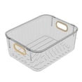 thumbnail image 1 of bbymog Storage Bins with Lids Transparent Storage Box Large Capacity Desktop Cosmetic Storage Box Transparent Soot Proofing Storage Box with Lid Clear S, 1 of 6