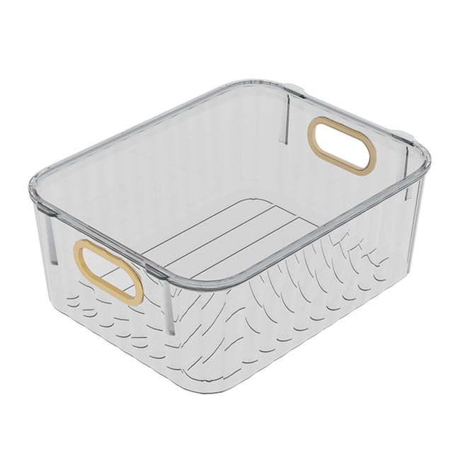 bbymog Storage Bins with Lids Transparent Storage Box Large Capacity Desktop Cosmetic Storage Box Transparent Soot Proofing Storage Box with Lid Clear S