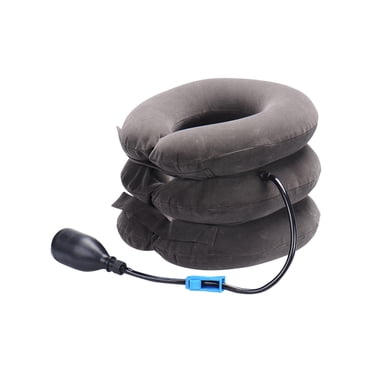 Birdeem Tracteur Cervical Gonflable Domestique Portable Trois Couches Polaire Complète