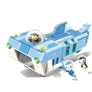 Pour l'âge 6+ Octonauts Bâtiment Bloc White Shark Base Barnacles Shellington Peso 403pcs Brique de bâtiment sans boîte de vente au détail