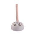 thumbnail image 4 of Abbracc Silicone Thé Crépine Résistant à la Chaleur Forme de Piston de Toilette pour Bureau Réunion Gris Clair, 4 of 9