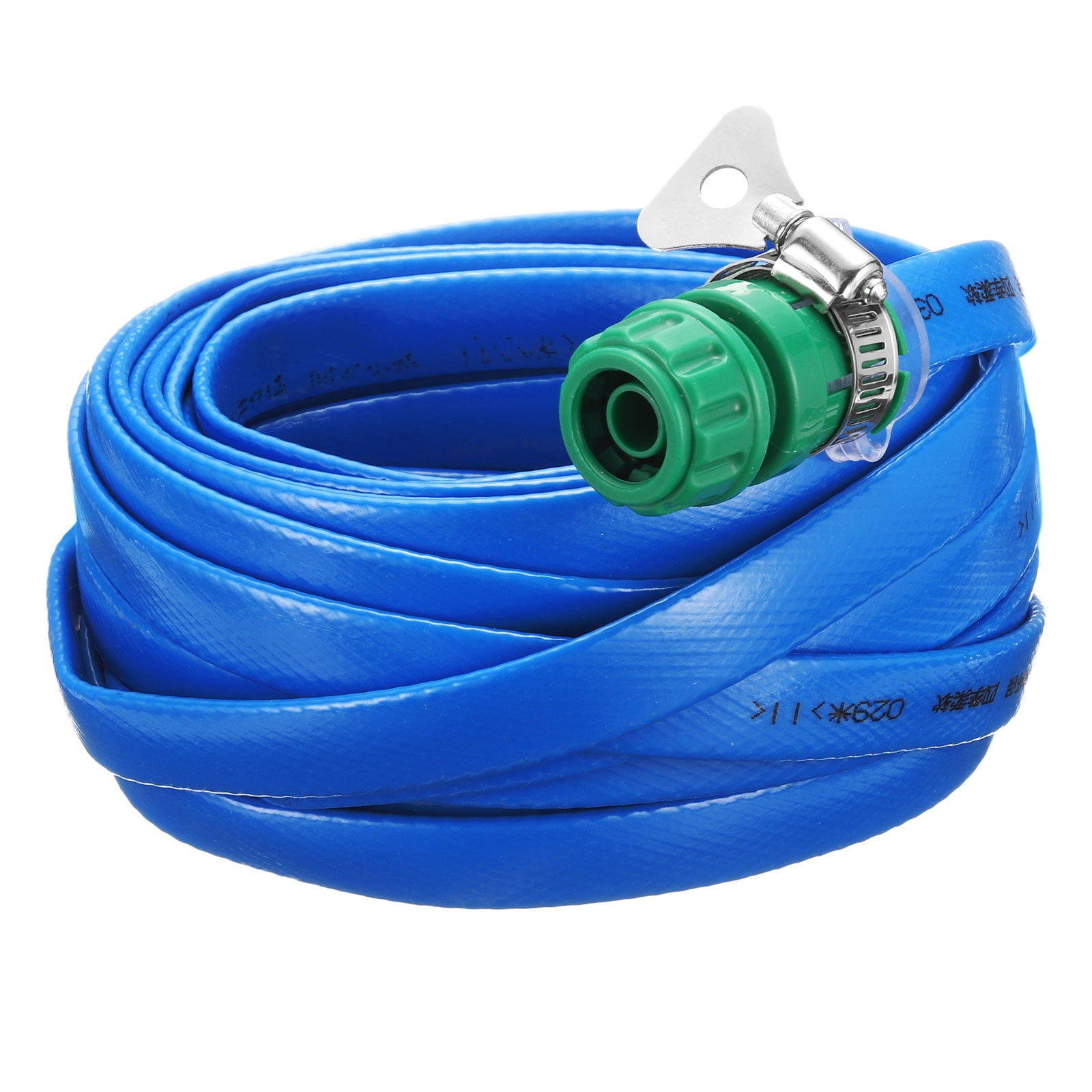 Uxcell Garden Hose 32ft Durable TPE Anti-Kink Water Hose Non-Expanding Flexible Yard Hose with Universal Water Connector Fittings for Outdoor Watering Cleaning House Car Wash, Blue