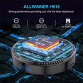 thumbnail image 4 of Hk1 Rbox H8 Décodeur H618 android 12.0 Hd WiFi Double Bande6 Bluetooth 5.0 avec RC Noir 4 Go+32 Go Prise UE, 4 of 5