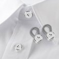 thumbnail image 3 of 6Pcs Metal Collar Cuff Extender Buttons Lengthen Buckle Expander for Shirt Pants, 3 of 8