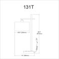 thumbnail image 2 of Lampe de table Dainolite 131T-SC en chrome satiné, 2 of 3